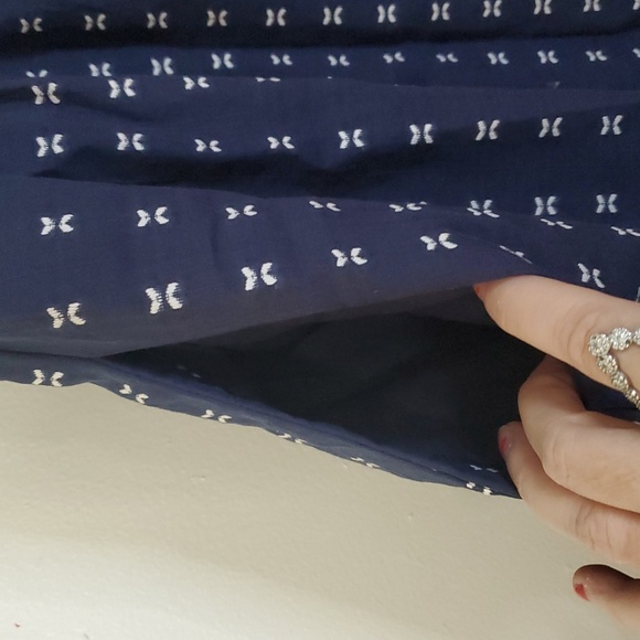 NWT Madewell V-Neck Dolman Sleeve Mini Dress Textured Dot Size Small - Picture 5 of 11